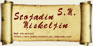 Stojadin Miškeljin vizit kartica